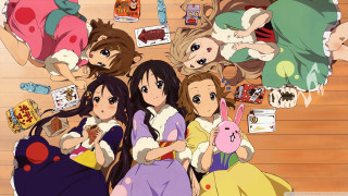 Girls sitting wooden floor food - bourgeoi free wallpaper