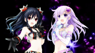 Anime girls long hair purple 5 - stuffed free wallpaper
