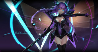 Futuristic woman sword holding outfit 3 - a futuristic outfit holding free wallpaper
