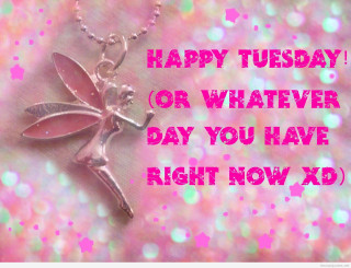 Pink necklace pink fairy happy - happy free wallpaper