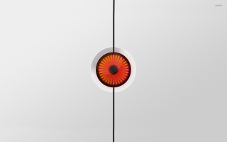 Red black object hanging bauhaus - ray free wallpaper