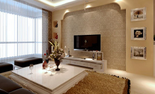 Living room large tv curtains - a large window free wallpaper