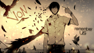 Man fence birds flying banner - a fence free wallpaper