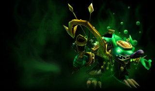 Green yellow character light face - brom free wallpaper