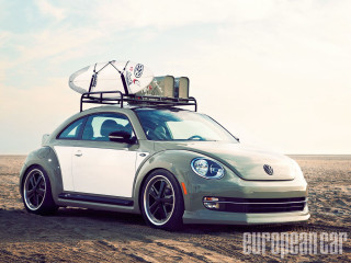 Desert car surfboard digital rendering - a surfboard free wallpaper