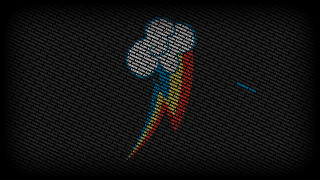 Pixellated person backpack on his - image of a person free wallpaper
