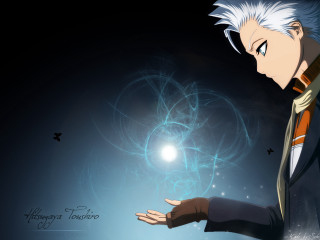 Man white hair suit hand - light in the background free wallpaper