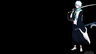 Sword black background white haired - woman free wallpaper