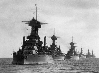 Fleet ships water flags top - top of them free wallpaper