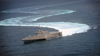 Military ship ocean water smaller - fitz henry lane free wallpaper