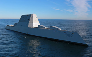 Military ship ocean sky clouds - a large military ship in the middle of the ocean free wallpaper