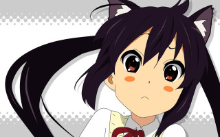 Anime girl cat ears white 2 - a cat ear free wallpaper
