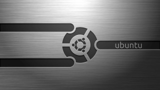 Metal plate ubuntu black white - a metal plate free wallpaper
