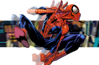 Spider man flying air legs - his leg free wallpaper