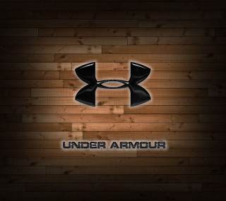 Wooden wall under armour logo - under free wallpaper