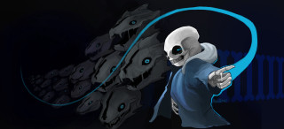 Skeleton blue ribbon black background - a skeleton holding free wallpaper