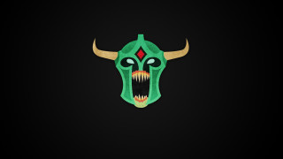 Green mask large teeth red - a green mask free wallpaper