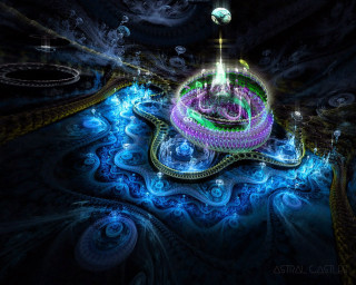 Colorful structure dark light swirling - the top of it free wallpaper