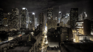City night lights buildings dark - ashcan school free wallpaper