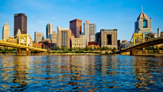 City skyline bridge river foreground 3 - dennis ashbaugh free wallpaper for desktop