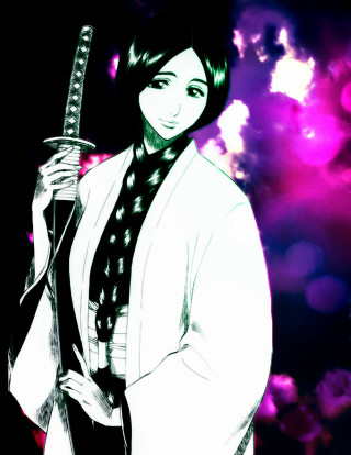 Woman sword purple background pink - a purple background behind her free wallpaper