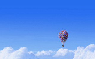Colorful hot air balloon sky 2 - the sky above clouds free wallpaper