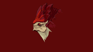 Red white rooster head background - temporary art free wallpaper