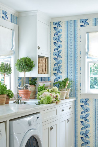 Washer dryer room wallpaper window - free 3d render wallpaper
