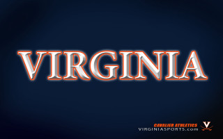 Virginia orange blue black background - a white outline free wallpaper