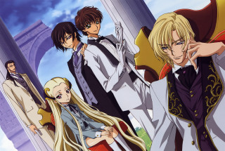 Anime characters building columns group - one man free wallpaper