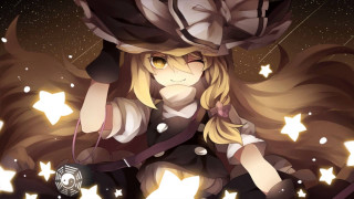 Woman hat sword stars background - a hat and a sword free wallpaper