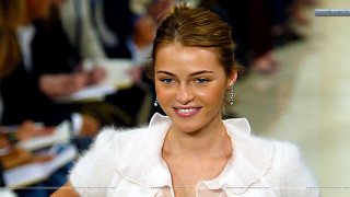 Woman white shirt earrings runway - barbizon school free wallpaper
