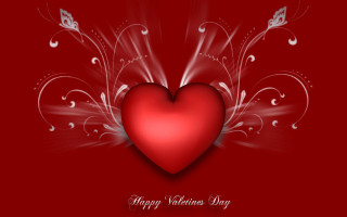 Red heart butterfly happy valentines 3 - a happy valentines day free wallpaper