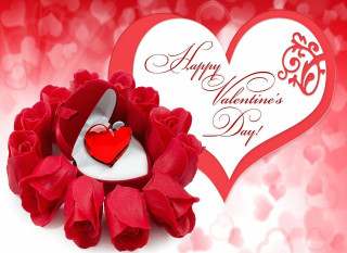 Valentine heart rose romantic digital - a white heart free wallpaper