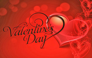 Valentines day background heart red 2 - romantic free wallpaper