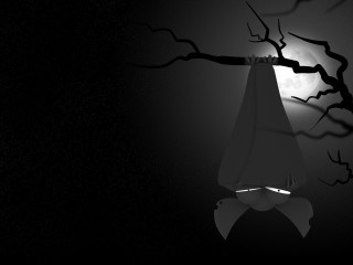 Tree light moon bow black - a bow free wallpaper