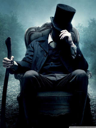 Man top hat suit chair - american romanticism free wallpaper