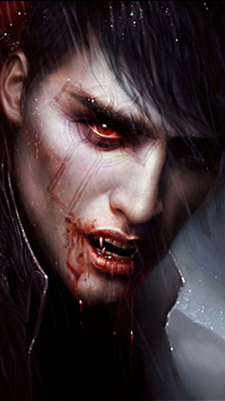 Creepy man blood face eyes - blood free wallpaper