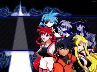 Anime characters stage spotlight light - a spotlight free wallpaper