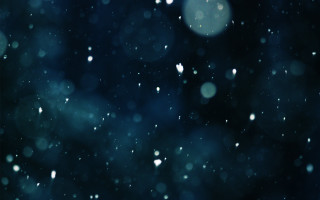 Dark blue snowflakes blurry tree - blue background free wallpaper