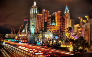 City skyline tall buildings traffic - brassaï free wallpaper