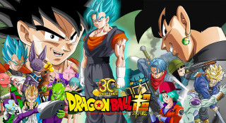 Dragon ball characters black background 2 - sots art free wallpaper