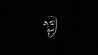 Black white person mask cigarette - his mouth free wallpaper