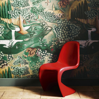 Red chair modern european ink - bold free wallpaper