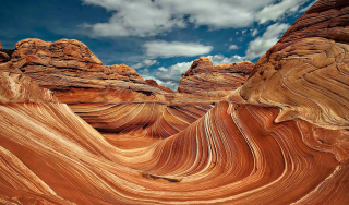 Large rock formation sky background 2 - a large rock formation free wallpaper