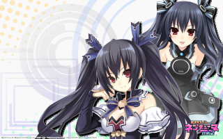 Anime girls long black hair 2 - a cat ear free wallpaper