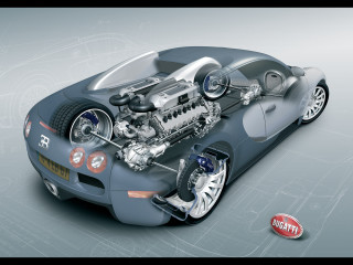 Car large engine red sticker - body free wallpaper