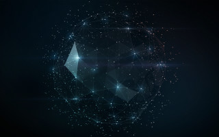 Dark background circular shape stars - the middle of it free wallpaper