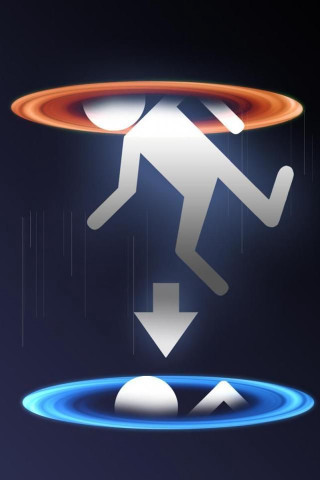 Man running blue ring orange - allen tupper true free wallpaper