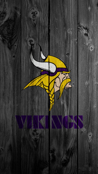 Minnesota vikings logo wooden fence - free sports wallpaper